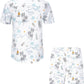 DOOPCCOR Hawaiian Shirt for Men Flower Casual Button Down Short Sleeve Hawaiian Shirt Suits
