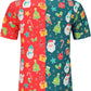 DOOPCCOR Christmas Button Up Hawaiian Shirt