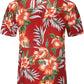 DOOPCCOR Hawaiian Shirt for Men Flower Casual Button Down Short Sleeve Hawaiian Shirt Suits