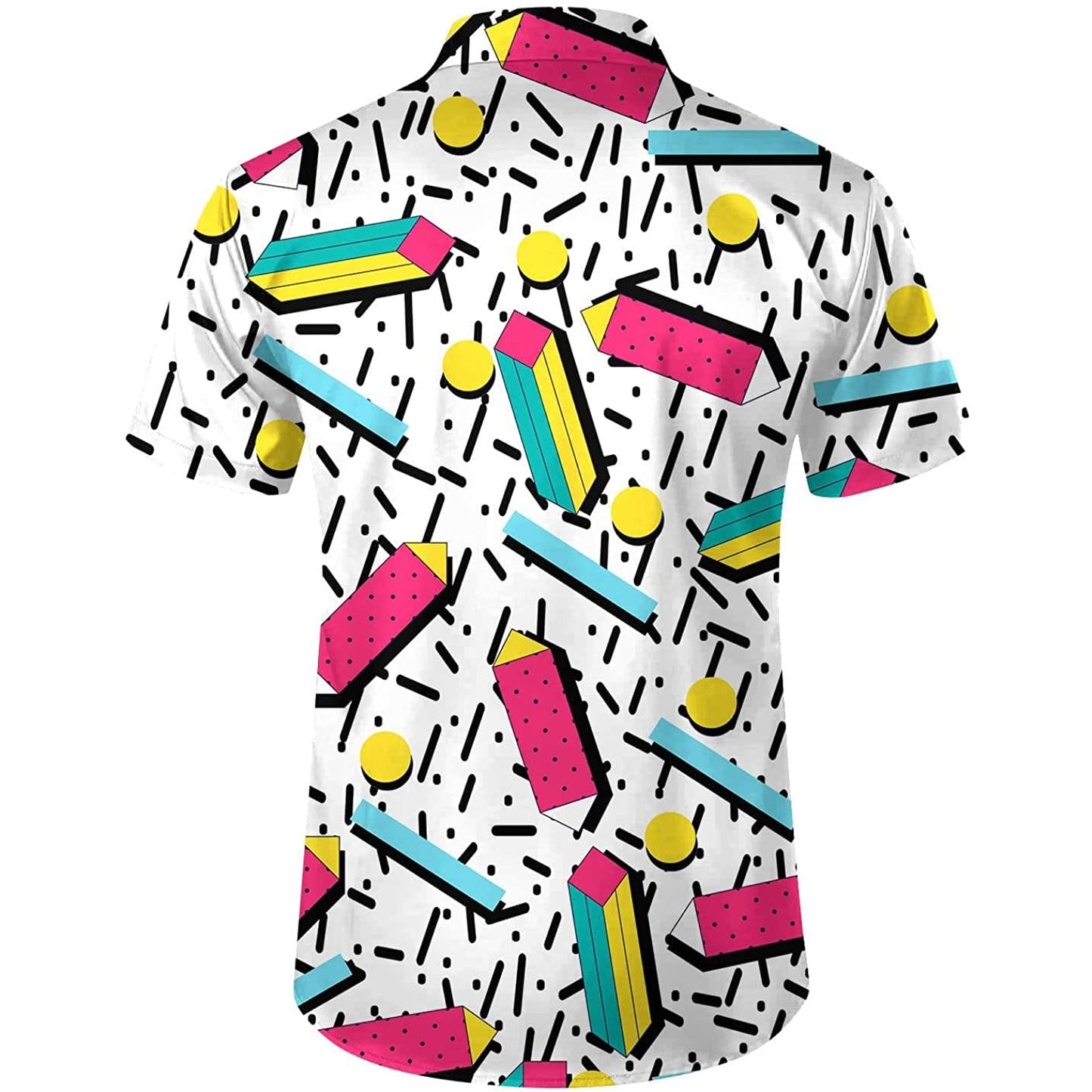 Doopccor 80s White Vintage Button-Down Shirts