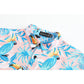 Parrot Leaf Pink Floral Hawaiian Shirt