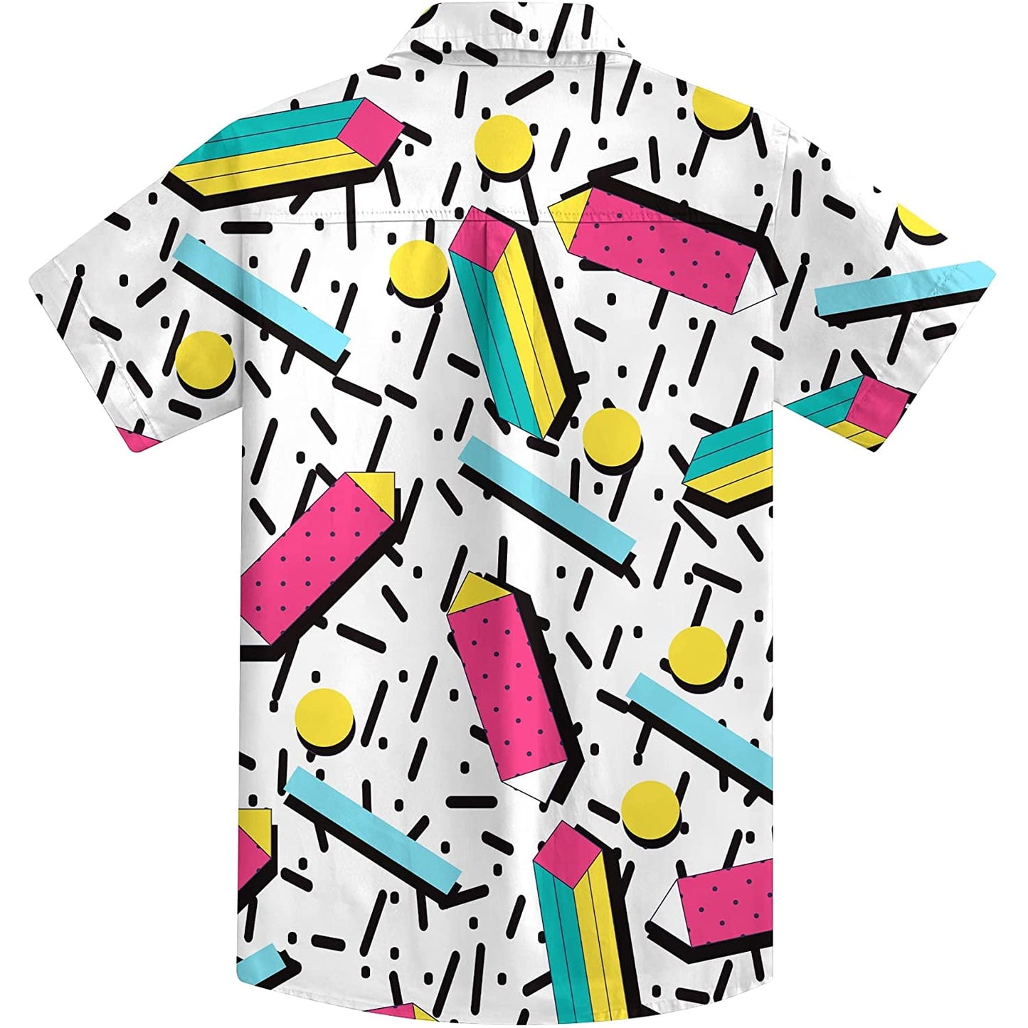 Doopccor 80s White Vintage Button-Down Shirts