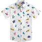 Doopccor 80s White Vintage Button-Down Shirt