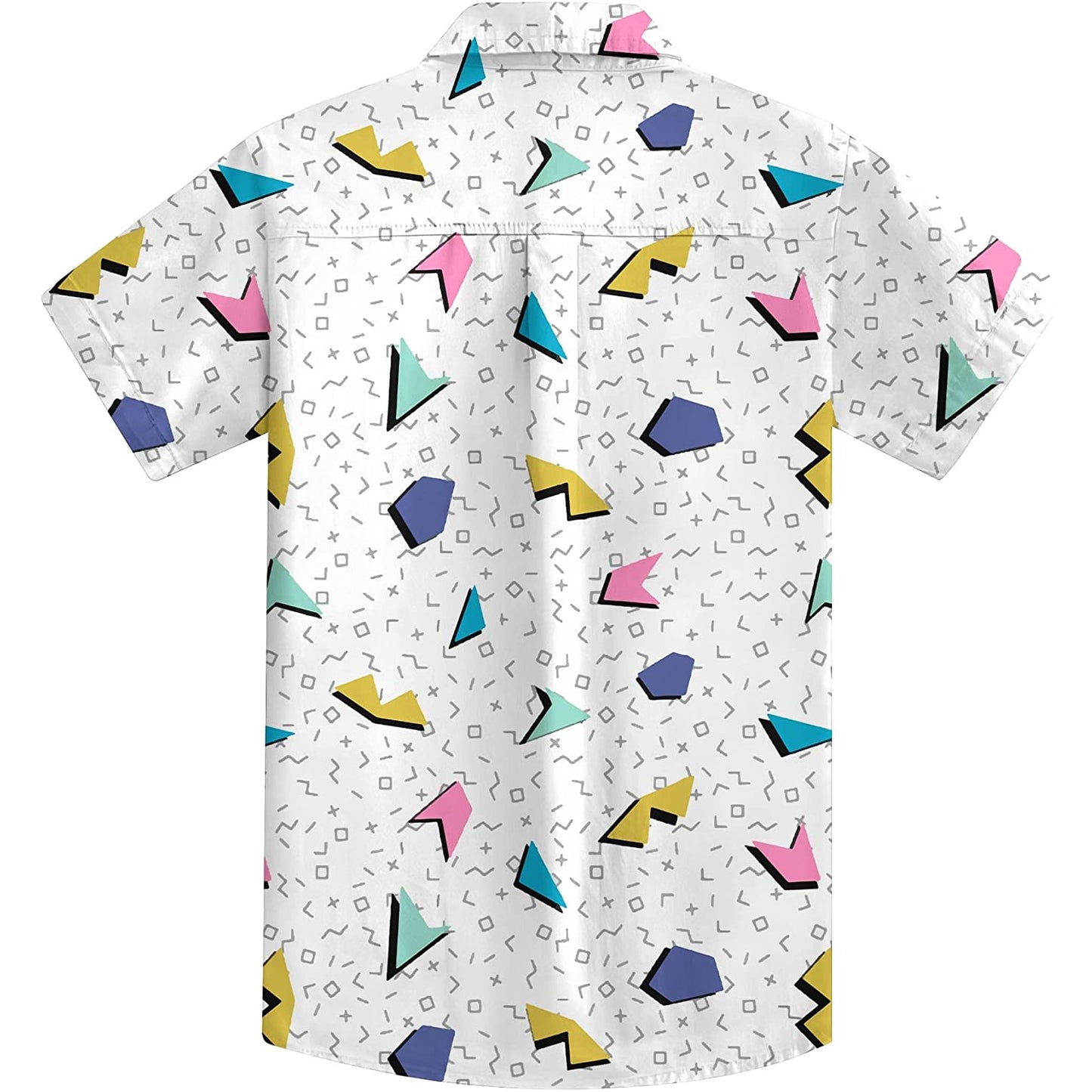 Doopccor 80s White Vintage Button-Down Shirt